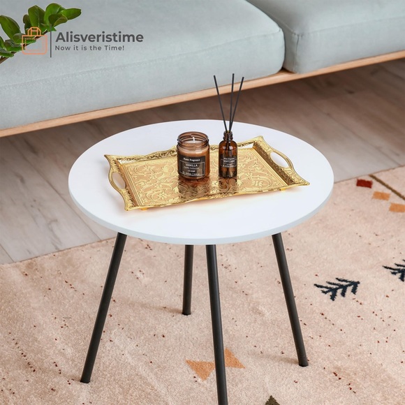 Alisveristime Ottoman Turkish Zamak Serving Tray with Traditional Motifs - Picture 1 of 5